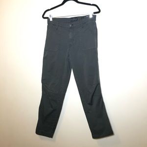 Lucky Brand green skinny  Cargo Pants stripe 6/28